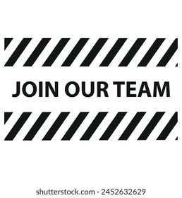 Join our team banner on speach bubble