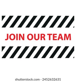 Join our team banner on speach bubble