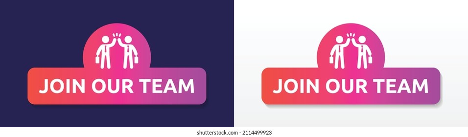 Join our team banner vector illustration.