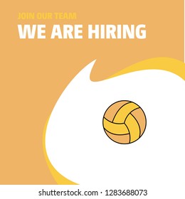 Join Our Team. Busienss Company Basketball  We Are Hiring Poster Callout Design. Vector background