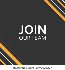 Join our team card, banner, abstract