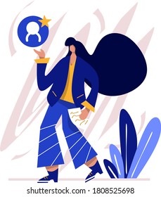 Join Our Team Illustration, the concept of recruitment, can be used for landing pages, web, ui, banners, templates, backgrounds, flyer, posters, development