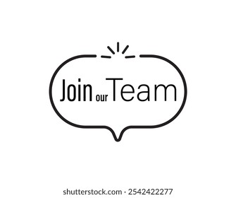 join our team text information sign