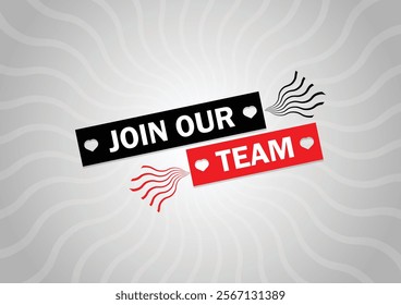 Join our team. Vector illustration for social media post, banner, poster, flyer