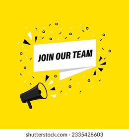 Join our team - vector job offer banner.
