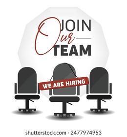 Join our team We are hiring social media banner visual post job vacancy announcement