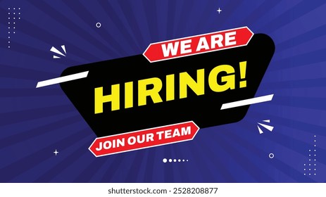 Join Our Team We Are Hiring Create Eye-Catching Advertising Banners with Element Shapes Templates Featuring Yellow, Red, Black, White, and Purple Gradient Backgrounds for Stunning Designs