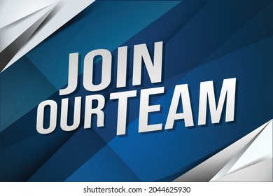 join our team word concept vector illustration with modern futuristic  3d style for landing page template ui web mobile app poster banner flyer background gift card coupon label wallpaper