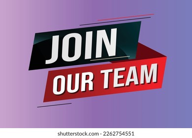 join our team word concept vector illustration with modern futuristic 3d style for landing page template ui web mobile app poster banner flyer background gift card coupon label wallpaper