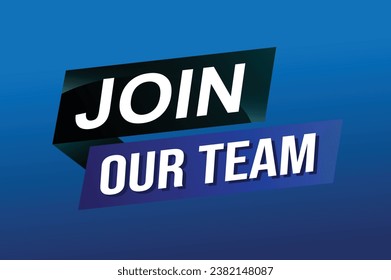 join our team word concept vector illustration with modern futuristic 3d style for landing page template ui web mobile app poster banner flyer background gift card coupon label wallpaper