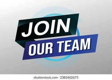 join our team word concept vector illustration with modern futuristic 3d style for landing page template ui web mobile app poster banner flyer background gift card coupon label wallpaper