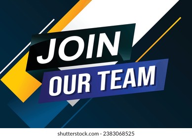 join our team word concept vector illustration with modern futuristic 3d style for landing page template ui web mobile app poster banner flyer background gift card coupon label wallpaper