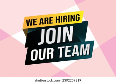 join our team word concept vector illustration with modern futuristic 3d style for landing page template ui web mobile app poster banner flyer background gift card coupon label wallpaper