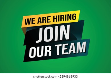 join our team word concept vector illustration with modern futuristic 3d style for landing page template ui web mobile app poster banner flyer background gift card coupon label wallpaper