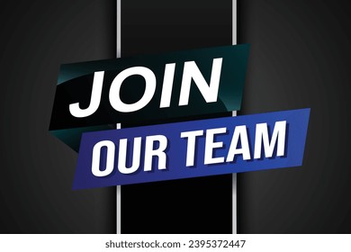 join our team word concept vector illustration with modern futuristic 3d style for landing page template ui web mobile app poster banner flyer background gift card coupon label wallpaper