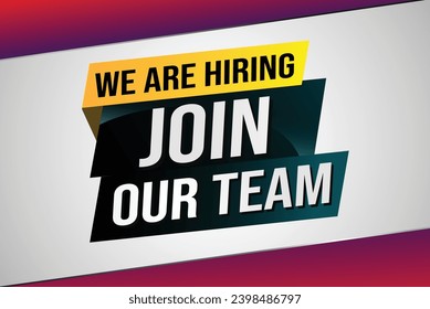 join our team word concept vector illustration with modern futuristic 3d style for landing page template ui web mobile app poster banner flyer background gift card coupon label wallpaper