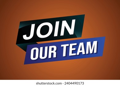join our team word concept vector illustration with modern futuristic 3d style for landing page template ui web mobile app poster banner flyer background gift card coupon label wallpaper
