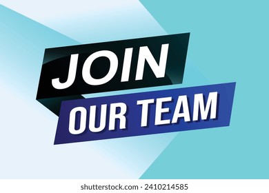 join our team word concept vector illustration with modern futuristic 3d style for landing page template ui web mobile app poster banner flyer background gift card coupon label wallpaper	
