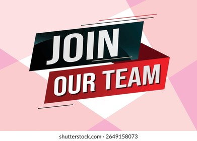 join our team word concept vector illustration with modern futuristic 3d style for landing page template ui web mobile app poster banner flyer background gift card coupon label wallpaper 
