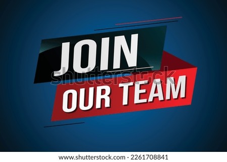 join our team word concept vector illustration with modern futuristic 3d style for landing page template ui web mobile app poster banner flyer background gift card coupon label wallpaper