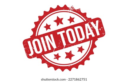 Join Today Rubber Stamp Seal Vector