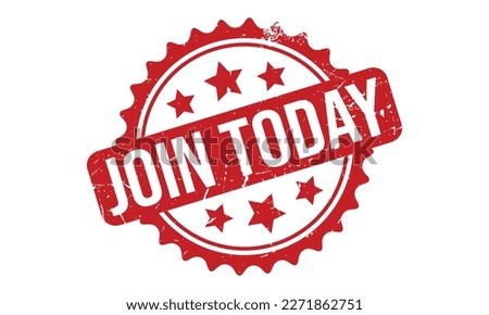 Join Today Rubber Stamp Seal Vector