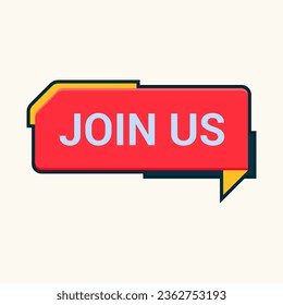 join us button label clipart