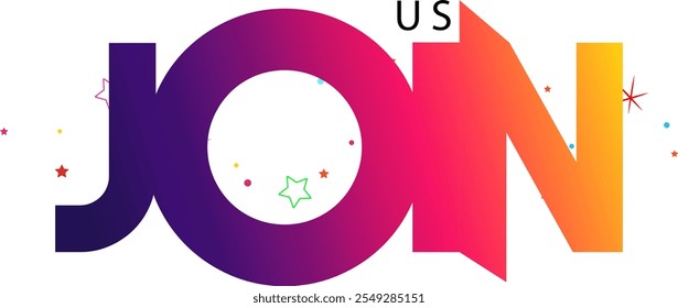 Join Us, Join Us - custom calligraphy text