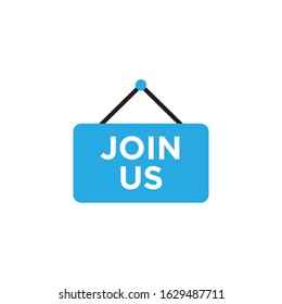 Join Us Icon design. vector illustration