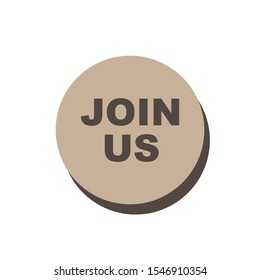 
Join Us Icon - Vector Sign and Symbol for Design, Presentation, Website or Apps Elements. 