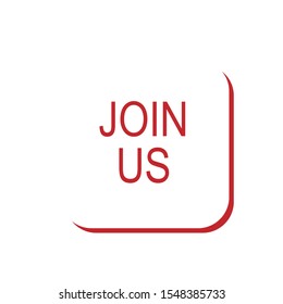 Join Us Icon - Vector Sign and Symbol for Design, Presentation, Website or Apps Elements. 