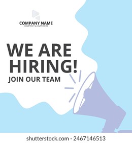 Join Us Job Hiring Announcement vector poster design