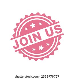 Join Us Letter Rubber Stamp Template