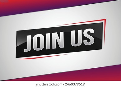 join us word concept vector illustration with modern futuristic 3d style for our team landing page template ui web mobile app poster banner flyer background gift card coupon label wallpaper


