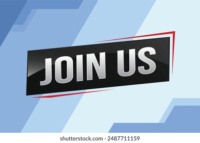 join us word concept vector illustration with modern futuristic 3d style for our team landing page template ui web mobile app poster banner flyer background gift card coupon label wallpaper

