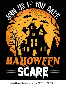 ÚNANSE A NOSOTROS SI SE ATREVEN A HALLOWEEN DISEÑO DE Camisetas SCARE