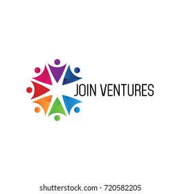 Join Venture Business Company Logo Symbol
