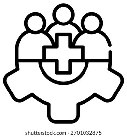 join web icon in outline style