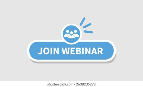 Join Webinar sticker button label badge flag sign symbol