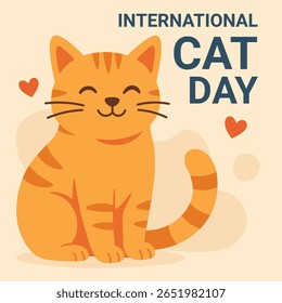 Junte-se ao mundo em homenagear gatos de todos os tipos Comemore sua jovialidade charme e abraços intermináveis hoje