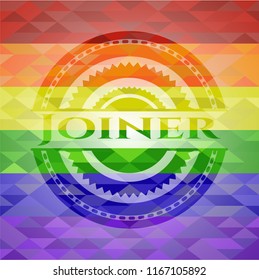 Joiner lgbt colors emblem 