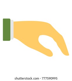 
Joining all the fingers other than the thumb and making a giving hand gesture
