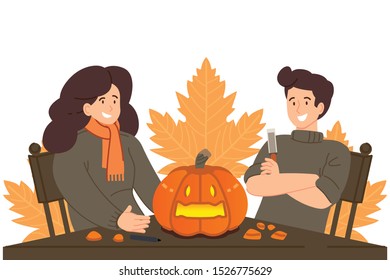 Joining a fun and easy Halloween at home with couples.