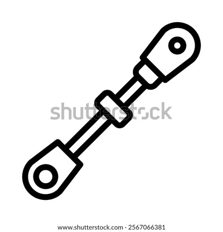 Joint Actuator Icon Lineal Style Vector Illustration