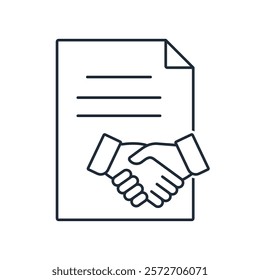 Joint agreement, bargain , reassurance. Vector illustration icon isolated on white background.