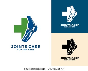 Joint bone logo vector, Bone Joint Logo designs concept, Knee Care logo template, Health Joints logo symbol icon