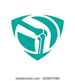 Joint bones vector logo design for orthopedic clinics and diagnostic centers