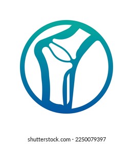 Joint bones vector logo design for orthopedic clinics and diagnostic centers