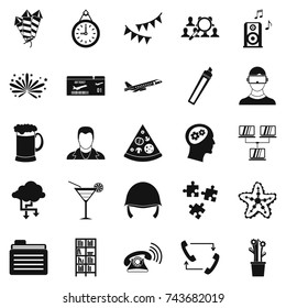 Joint business icons set. Simple set of 25 joint business vector icons for web isolated on white background