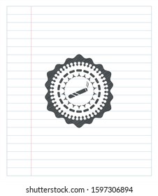 joint, cigarette icon draw with pencil effect. Vector Illustration. Detailed.